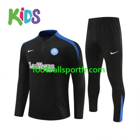 Inter Milan Enfant Ensemble Sweat d'entrainement Noir 2024-2025